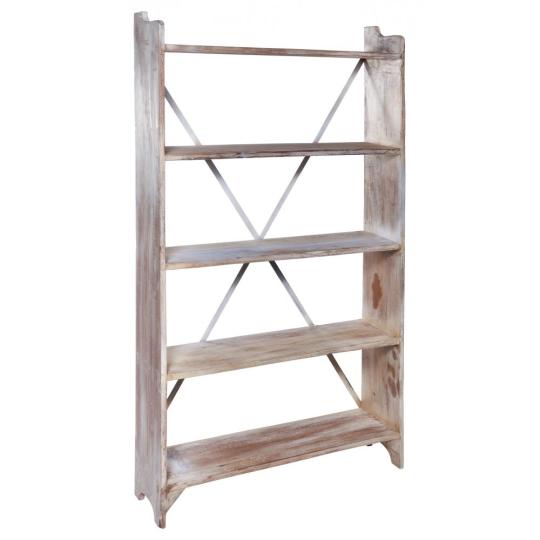 feher festett konyvespolc rusztikus vintage provance stilus fa butor nappali haloszoba dolgozoszoba iroda nappali butor lameridiana lakberendezes novita.jpg